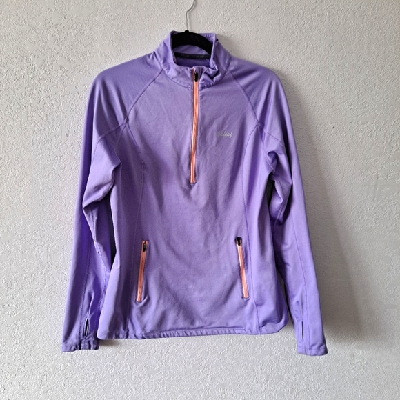 Baleaf Tops - Baleaf Lavender Half Zip Up Sweatshirt